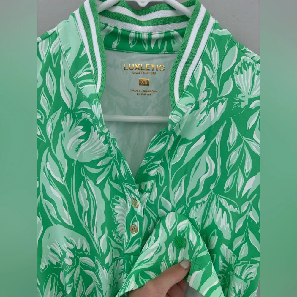 NWT Lilly Pulitzer Luxletic Love Active Dress Fauna Green Tulip to Tango size XS - Picture 3 of 12